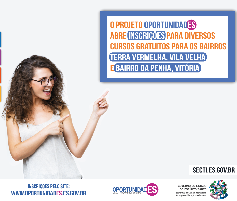 OPORTUNIDADES DE CURSOS DE QUALIFICAÇÃO PROFISSIONAL EM DIVERSAS ÁREAS