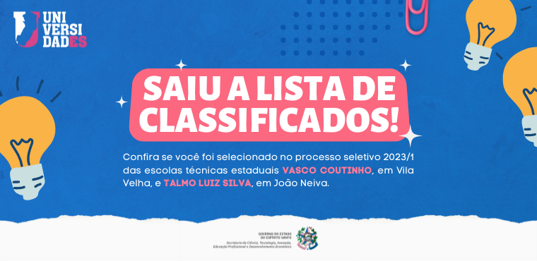 Classificados CEETs - Noticia